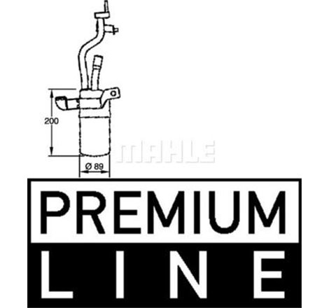 Air conditioning drier FORD C-MAX. FOCUS C-MAX. FOCUS II. FOCUS II-KOMBI 1.4-2.0 10.03-09.12 - MAHLE-AD279000P