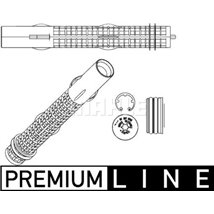 Air conditioning drier OPEL INSIGNIA A. INSIGNIA A COUNTRY. MERIVA B. SAAB 9-5 1.6-2.8 07.08-03.17 - MAHLE-AD287000P