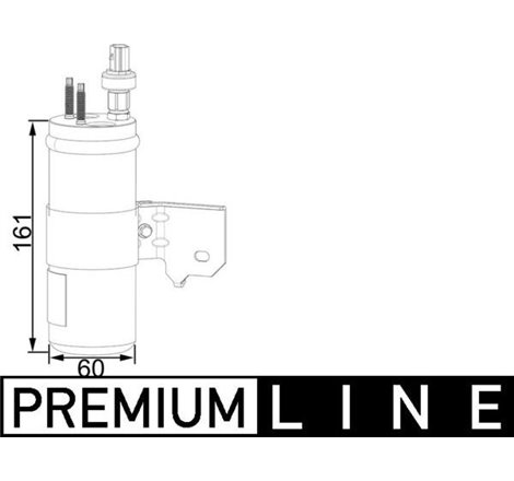 Air conditioning drier FORD ECOSPORT 1.0-2.0 08.12- - MAHLE-AD3000P