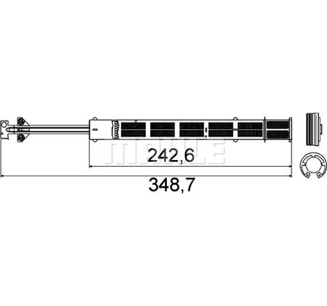 Air conditioning drier VW PASSAT B6 1.4-3.6 03.05-01.12 - MAHLE-AD56000P