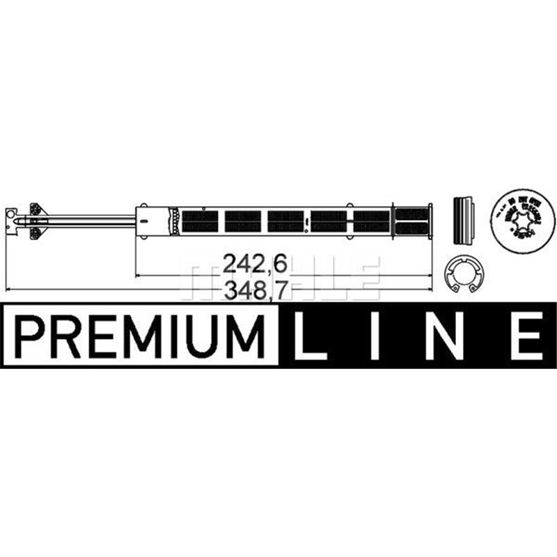 Air conditioning drier VW CC B7. PASSAT ALLTRACK B7. PASSAT B6. PASSAT B7. PASSAT B7-KOMBI 1.4-3.6 03.05-12.16 - MAHLE-AD57000P