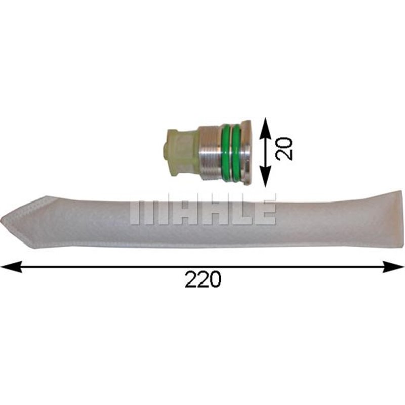 Air conditioning drier SUBARU LEGACY IV. SUZUKI SWIFT III. TOYOTA COROLLA. LAND CRUISER. LAND CRUISER 80 1.3-4.5 01.90- - MAHLE-