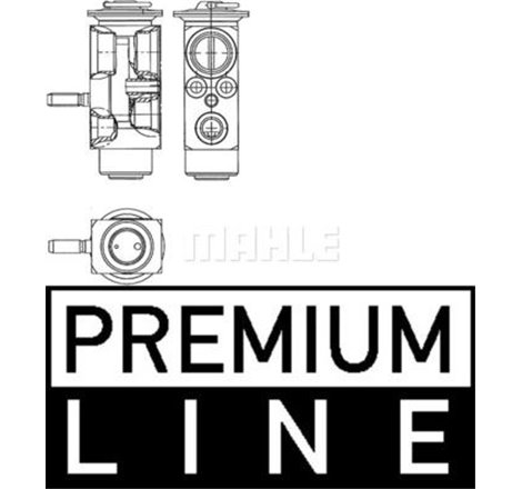 Air conditioning valve SMART FORTWO 0.8D-1.0-Electric 01.07- - MAHLE-AVE114000P