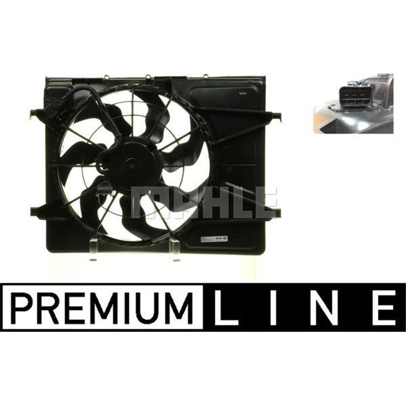 Ventilator radiator cu carcasa KIA CEED. PRO CEED 1.4-1.6-1.6LPG 12.06-02.13 - MAHLE-CFF253000P