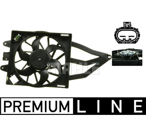 Ventilator radiator cu carcasa FIAT PANDA. PANDA-HATCHBACK 1.1-1.4CNG 09.03- - MAHLE-CFF 315 000P