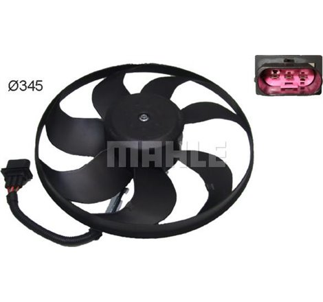 Ventilator radiator AUDI A3. TT. SEAT LEON. TOLEDO II. VW BORA. BORA I. GOLF IV. GOLF V. NEW BEETLE 1.6-3.2 12.96-02.09 - MAHLE-