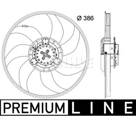 Ventilator radiator OPEL ADAM. CORSA D. CORSA D-HATCHBACK. CORSA E. CORSA E-HATCHBACK 1.0-1.4LPG 08.06- - MAHLE-CFF 399 000P