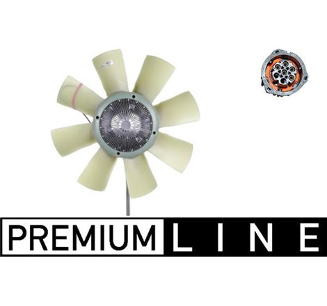 Fan clutch with fan. 680mm. number of blades. 8 VOLVO FM. FM II. FM12 D11A-370-D13C500 08.98- - MAHLE-CFF 426 000P