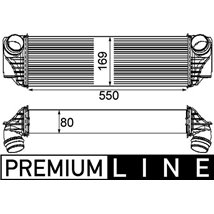 Supply air cooler BMW 5 F10. 5 F11. 5 GRAN TURISMO F07. 6 F12. 6 F13. 6 GRAN COUPE F06. 7 F01. F02. F03. F04 2.0D-3.0D 09.09-10.