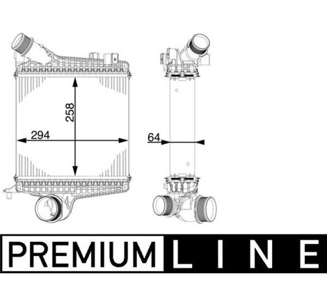 Supply air cooler AUDI Q7. Q8. VW TOUAREG 2.0-3.0H 06.15- - MAHLE-CI221000P