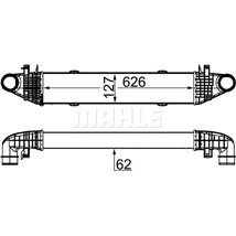 Supply air cooler MERCEDES C T-MODEL S203. C T-MODEL S204. C W204. E W212 1.8-1.8CNG-2.1D 05.02-12.15 - MAHLE-CI359000S