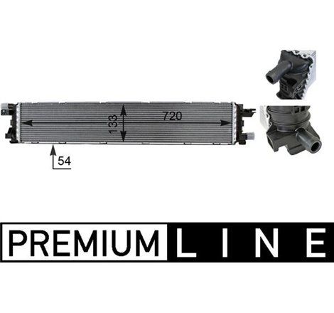 Supply air cooler AUDI A4 B8. A5. A6 ALLROAD C7. A6 C7. A7. Q3 1.4-2.0D-3.0 11.08-10.18 - MAHLE-CIR1000P