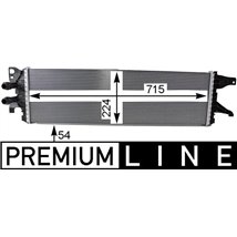 Supply air cooler VW CALIFORNIA T6 CAMPER. MULTIVAN T6. TRANSPORTER T6. TRANSPORTER T6-CARAVELLE T6 2.0D 04.15-08.24 - MAHLE-CIR