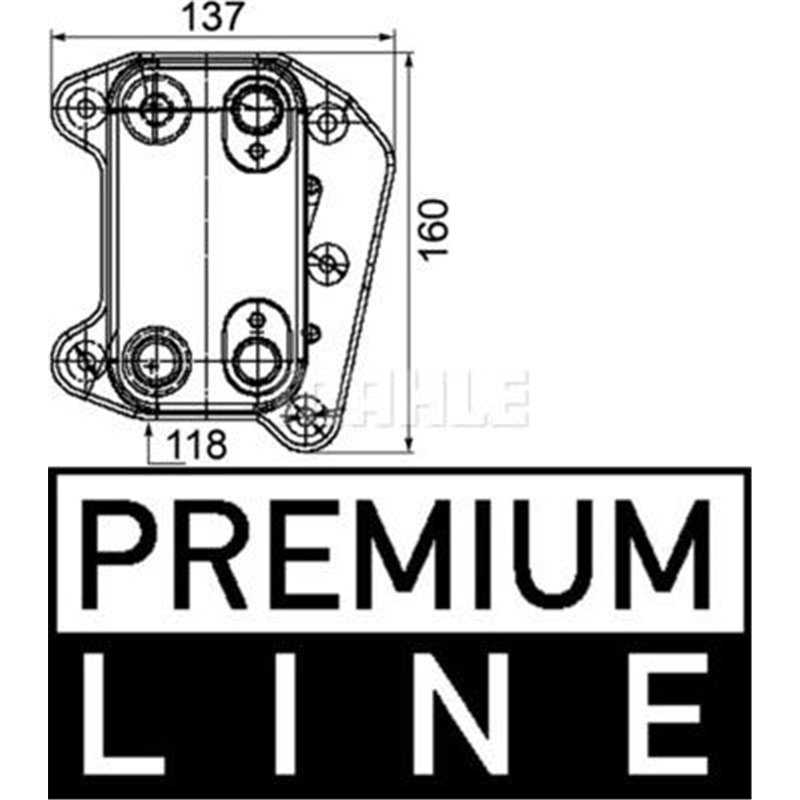 Oil radiator MERCEDES C CL203. C T-MODEL S203. C W203. CLK C209. E T-MODEL S210. E VF210. E W210. SPRINTER 2-T B901. B902. SPRIN