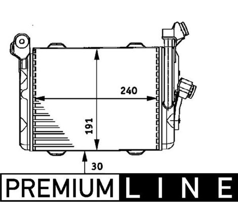 Oil radiator BMW 5 E39. 7 E38 2.5D-4.4 01.96-05.04 - MAHLE-CLC33000P