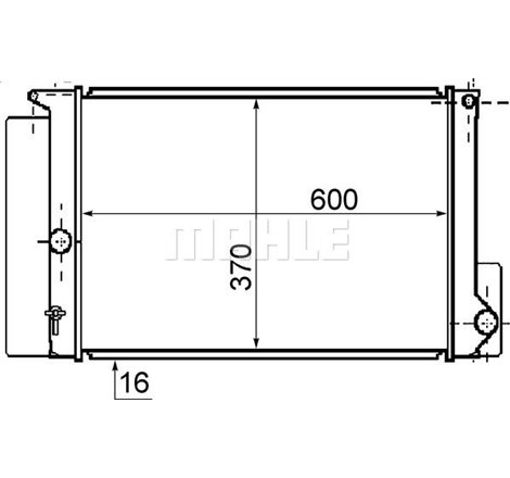 Radiator motor Manual TOYOTA AURIS. AVENSIS. COROLLA. VERSO 1.3-2.0 - MAHLE-CR1078000S