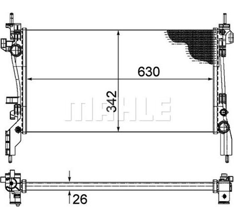 Radiator motor Manual CITROEN NEMO. NEMO-MINIVAN. FIAT DOBLO CARGO. FIORINO-MINIVAN. QUBO. PEUGEOT BIPPER. BIPPER TEPEE 1.3D-1.6