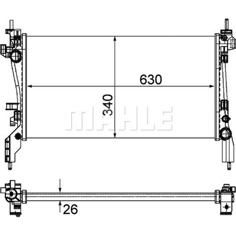 Radiator motor Manual CITROEN NEMO. NEMO-MINIVAN. FIAT DOBLO CARGO. FIORINO-MINIVAN. QUBO. PEUGEOT BIPPER. BIPPER TEPEE 1.3D-1.6