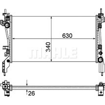 Radiator motor Manual CITROEN NEMO. NEMO-MINIVAN. FIAT DOBLO CARGO. FIORINO-MINIVAN. QUBO. PEUGEOT BIPPER. BIPPER TEPEE 1.3D-1.6