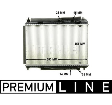 Radiator motor Manual FORD B-MAX. FIESTA VI 1.25-1.6 - MAHLE-CR1135000P