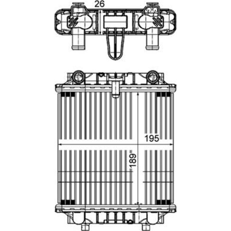 Radiator motor Stanga AUDI A6 ALLROAD C7. A6 C7. A7 2.8-4.0 - MAHLE-CR1202000P