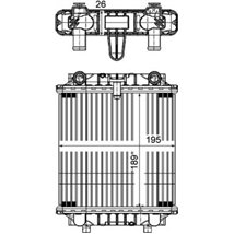 Radiator motor Stanga AUDI A6 ALLROAD C7. A6 C7. A7 2.8-4.0 - MAHLE-CR1202000P