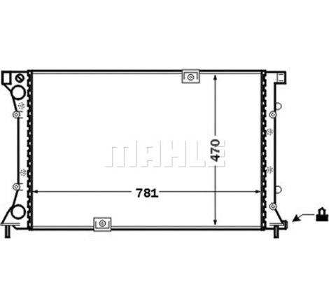 Radiator motor Manual NISSAN PRIMASTAR. OPEL VIVARO A. RENAULT KANGOO. KANGOO EXPRESS. TRAFIC II 1.5D-2.5D - MAHLE-CR1505000S