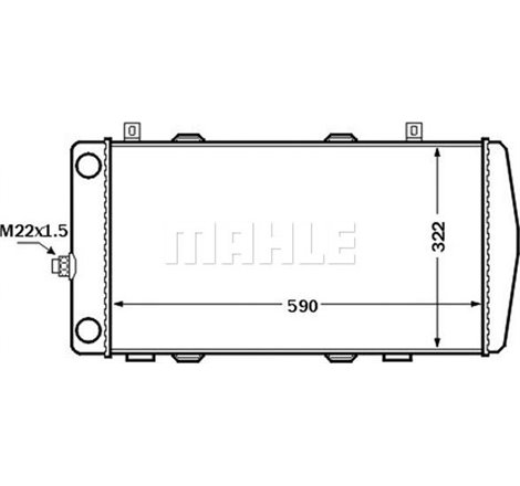 Radiator motor Manual SKODA FELICIA I. FELICIA II. VW CADDY II 1.6 - MAHLE-CR1513000S