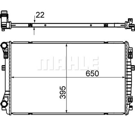 Radiator motor AUDI A3. Q2. Q3. SEAT ATECA. LEON. LEON SC. LEON SPORTSTOURER. LEON ST. LEON ST-KOMBI. TARRACO. SKODA KAROQ. KODI