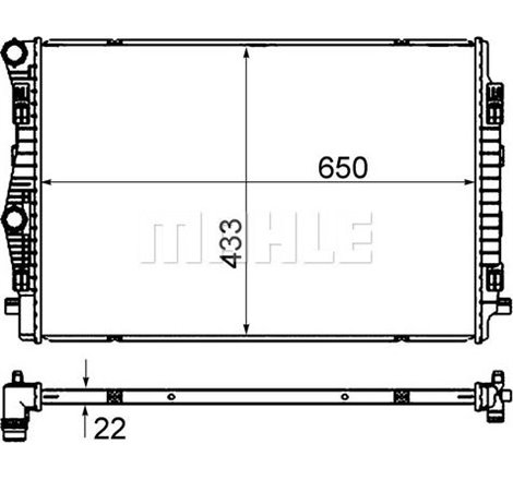 Radiator motor AUDI A3. Q2. Q3. SEAT ATECA. LEON. LEON SC. LEON SPORTSTOURER. LEON ST. LEON ST-KOMBI. TARRACO. SKODA KAROQ. KODI
