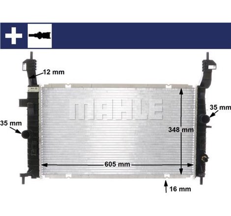 Radiator motor OPEL MERIVA A 1.6 - MAHLE-CR2120000S