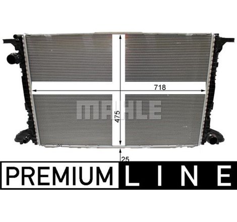 Radiator motor AUDI A4 ALLROAD B9. A4 B9. A5. A6 ALLROAD C8. A6 C8. A7. A8 D5. Q5. Q7 2.0H-3.0DH - MAHLE-CR2180000P