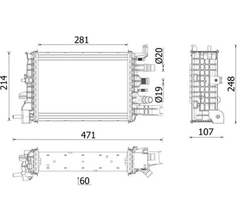 Heater DACIA DOKKER. DOKKER-MINIVAN. DUSTER. LODGY. LOGAN II. LOGAN MCV II. SANDERO II. RENAULT EXPRESS-MINIVAN 1.5D 10.12- - MA