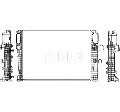 Radiator motor Automat MERCEDES CLS C219. E T-MODEL S211. E VF211. E W211 1.8-5.5 -12.10 - MAHLE-CR 37 000S