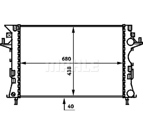 Radiator motor Automat-Manual RENAULT ESPACE IV. LAGUNA II. VEL SATIS 2.2D-3.0D - MAHLE-CR462000P