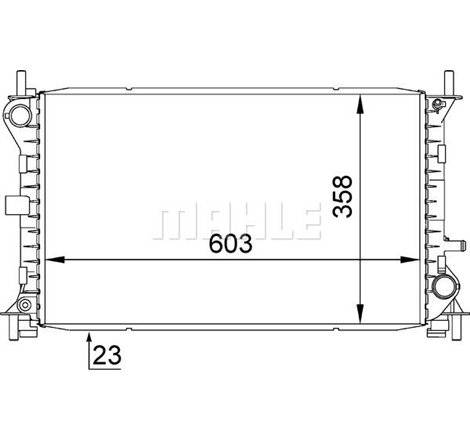 Radiator motor Manual FORD FOCUS I. FOCUS I-KOMBI. KA 1.3-1.8LPG - MAHLE-CR627000S
