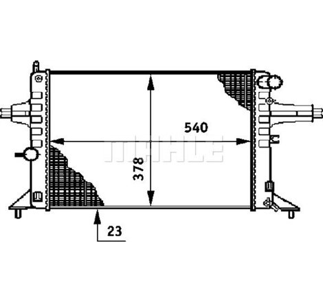 Radiator. racire motor - MAHLE-CR637000S - MAHLE-CR637000S