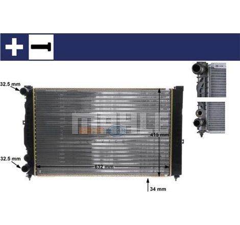 Radiator motor Manual AUDI A4 B5. A6 C5. SKODA SUPERB I. VW PASSAT B5. PASSAT B5.5 1.6-2.8 - MAHLE-CR647000S