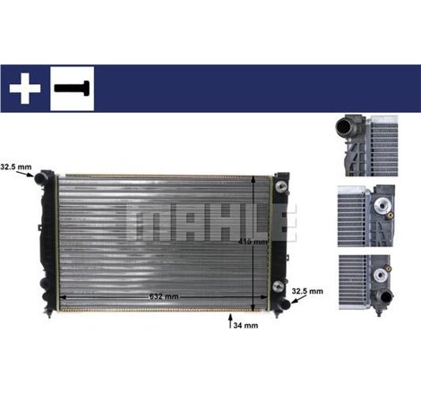 Radiator motor Automat AUDI A4 B5. A4 B6. A6 C4. A6 C5. ALLROAD C5. SKODA SUPERB I. VW PASSAT B5. PASSAT B5.5 2.4-2.8 - MAHLE-CR