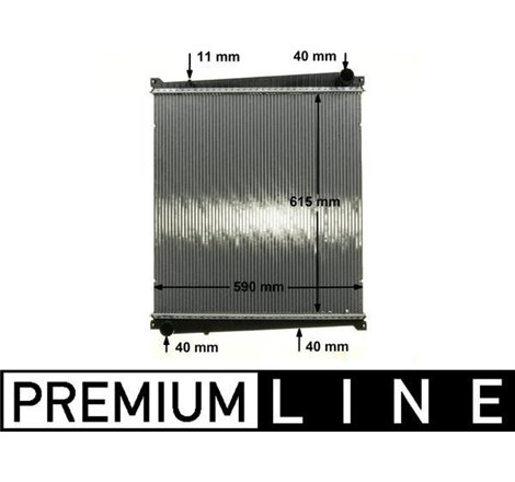 Radiator motor fara cadru RVI MASCOTT. RENAULT MASTER PRO DXi3-ZD3A604 05.04-12.13 - MAHLE-CR 818 000P