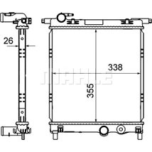 Radiator motor Manual SEAT MII. SKODA CITIGO. E-CITIGO. VW LOAD UP. UP! 1.0-1.0CNG-Electric - MAHLE-CR831000S