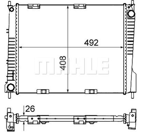 Radiator motor Manual NISSAN MICRA III. RENAULT CLIO III. CLIO III-HATCHBACK. MODUS 1.2-1.6 - MAHLE-CR841000S