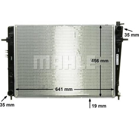 Radiator motor Manual HYUNDAI TUCSON. TUCSON-SUV 2.0D - MAHLE-CR 909 000P