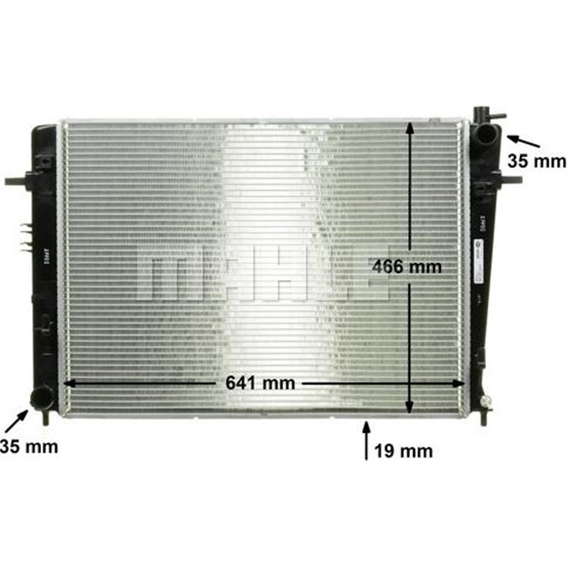 Radiator motor Manual HYUNDAI TUCSON. TUCSON-SUV 2.0D - MAHLE-CR 909 000P