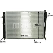 Radiator motor Manual HYUNDAI TUCSON. TUCSON-SUV 2.0D - MAHLE-CR 909 000P