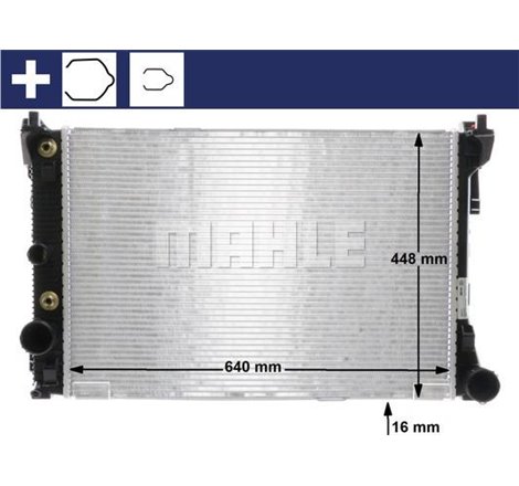 Radiator motor Automat-Manual MERCEDES C C204. C T-MODEL S204. C W204. E A207. E C207. E T-MODEL S212. E W212. GLK X204 1.6-3.5 
