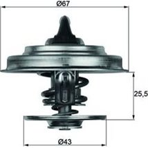 Termostat 83C MERCEDES ACTROS. ACTROS MP2-MP3. ATEGO. ATEGO 2. AXOR. AXOR 2. CAPACITY. CITARO O 53 - MAHLE-TX1883D