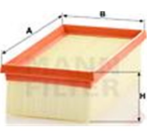 Filtru aer INGERSOLL RAND CG. CS - Mann-Filter-C 2363/1