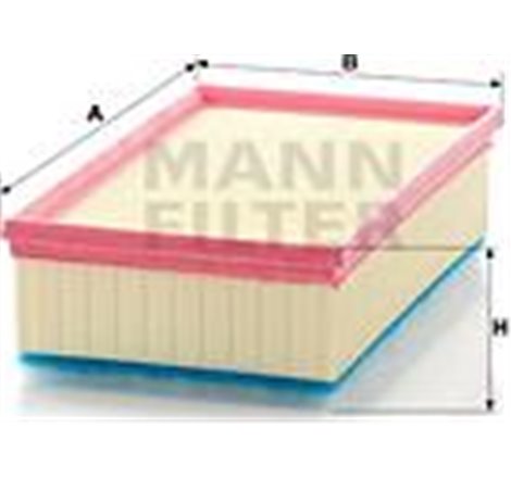 Filtru aer CITROEN C5 III. C6. PEUGEOT 407 3.0D 04.09- - Mann-Filter-C30190