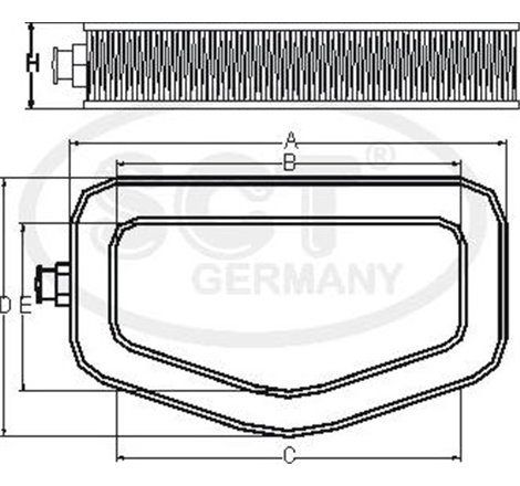 Filtru aer MERCEDES 124 A124. 124 C124. 124 T-MODEL S124. 124 W124. SL R129 3.0 09.88-07.93 - Mann-Filter-C40193